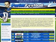 Tablet Screenshot of parierfootball.com